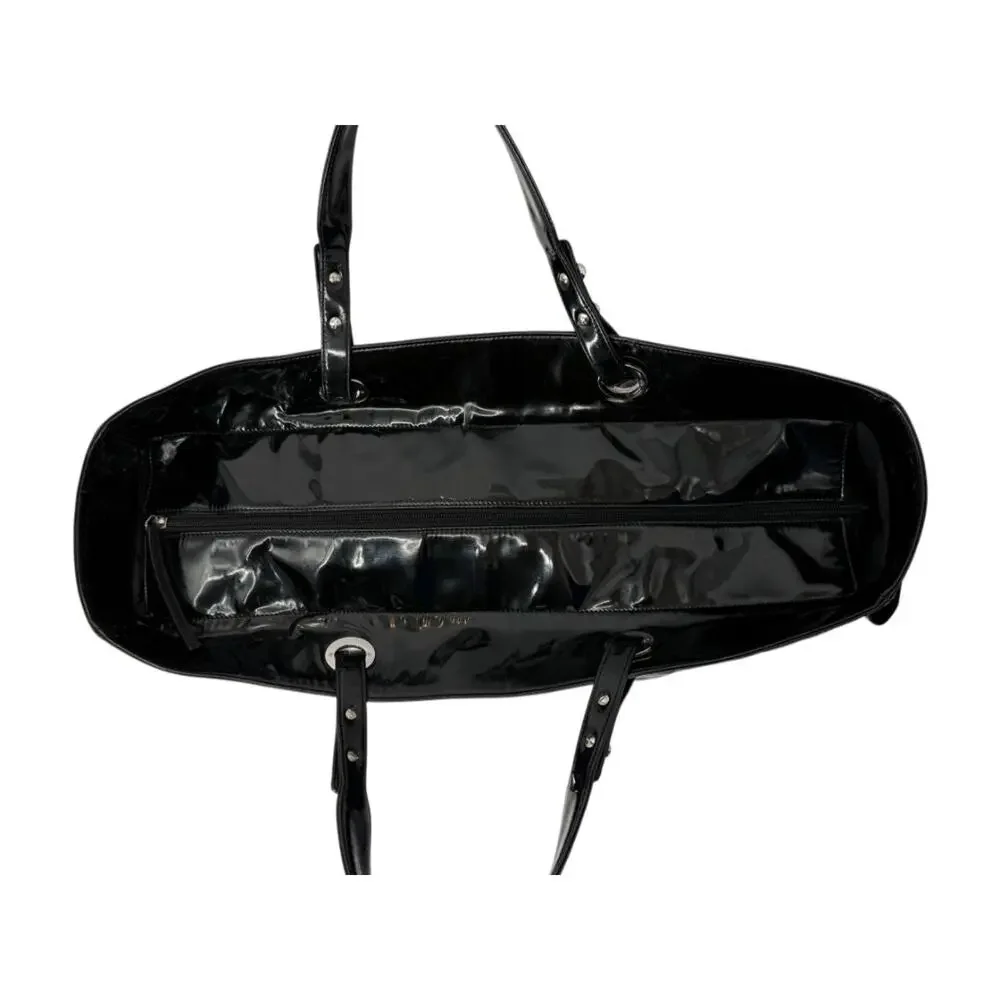Chanel Paris-Biarritz XL Tote in Black Patent Vinyl